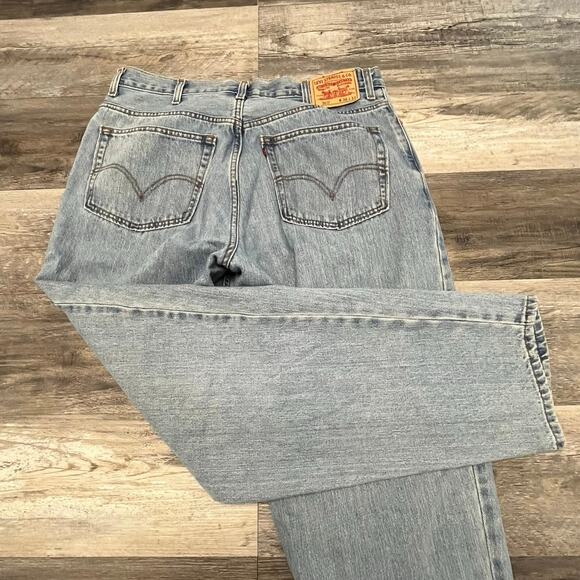 Vintage Y2K Levis 560 Light Wash Blue Mens‎ 37x33 Comfort Fit Jeans Red Tab - Picture 1 of 12